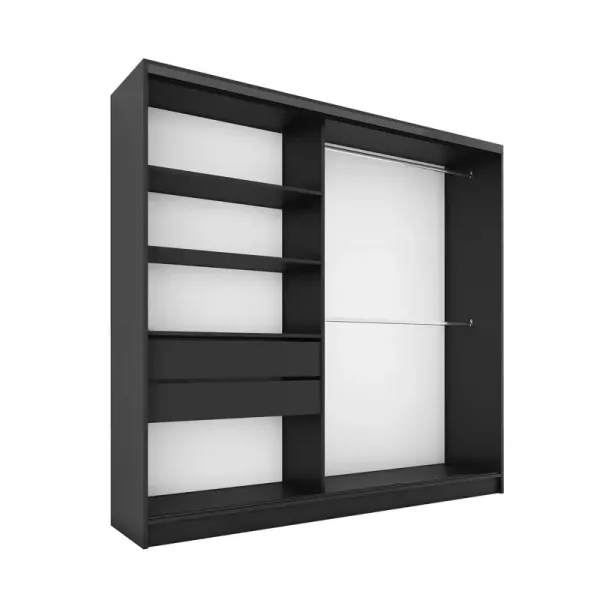 Szafa przesuwna z lamelami 200 cm LAMEL 3D Lefkas