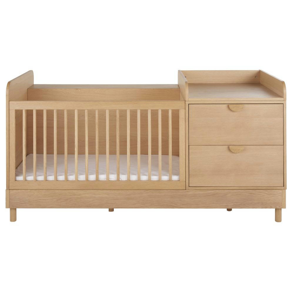 Caldera - Lit bébé évolutif combiné 2 tiroirs L190