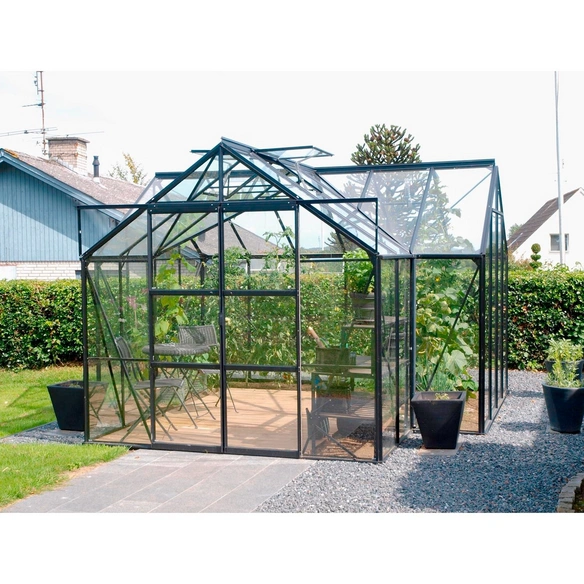Gewächshaus »Sirona«, 13 m², Aluminium/ESG Glas, winterfest