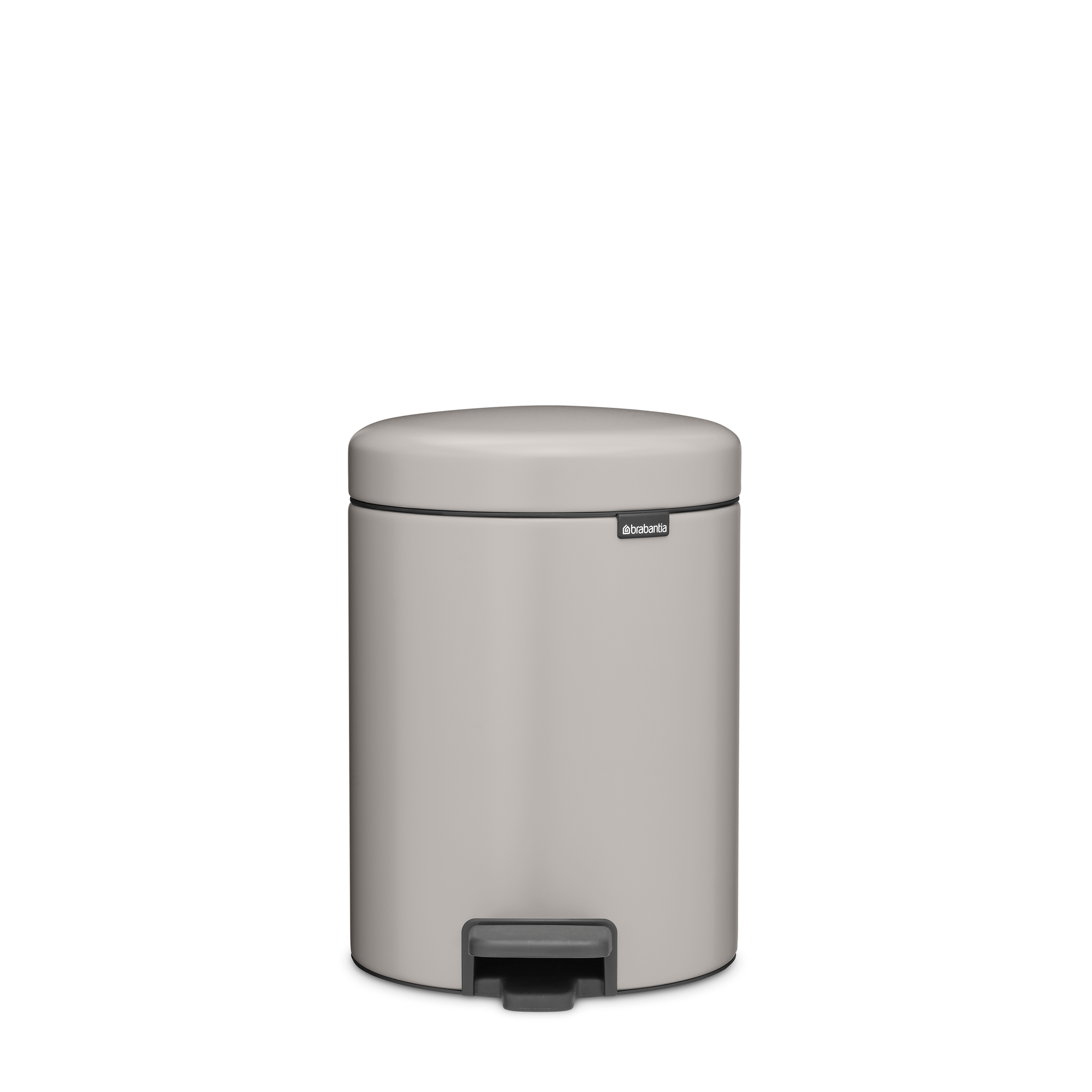 Brabantia NewIcon Pedaalemmer, 5 liter, kunststof binnenemmer - Soft Grey