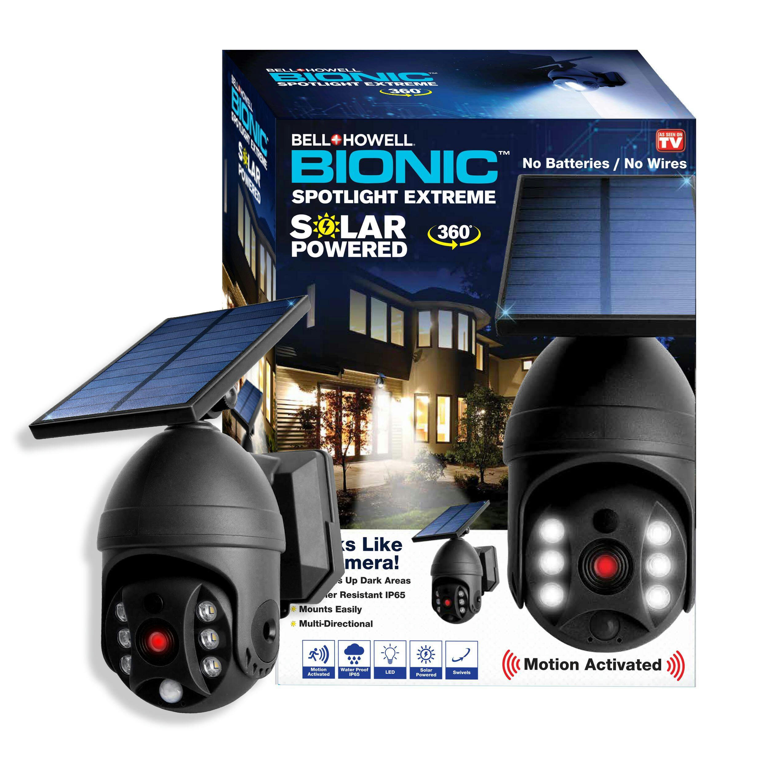Bell & Howell Bionic Spotlight - Solar Powered LED Motion Light