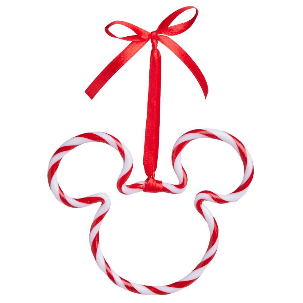 Suspension Disney forme tête Mickey rouge et blanc 12xH10cm