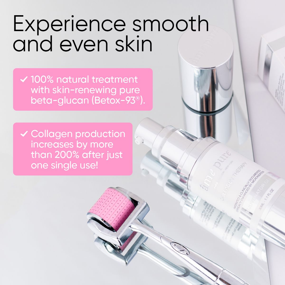 âme pure CIT FACE ROLLER BASIC 0.5 mm - Microneedling Derma Roller Kit