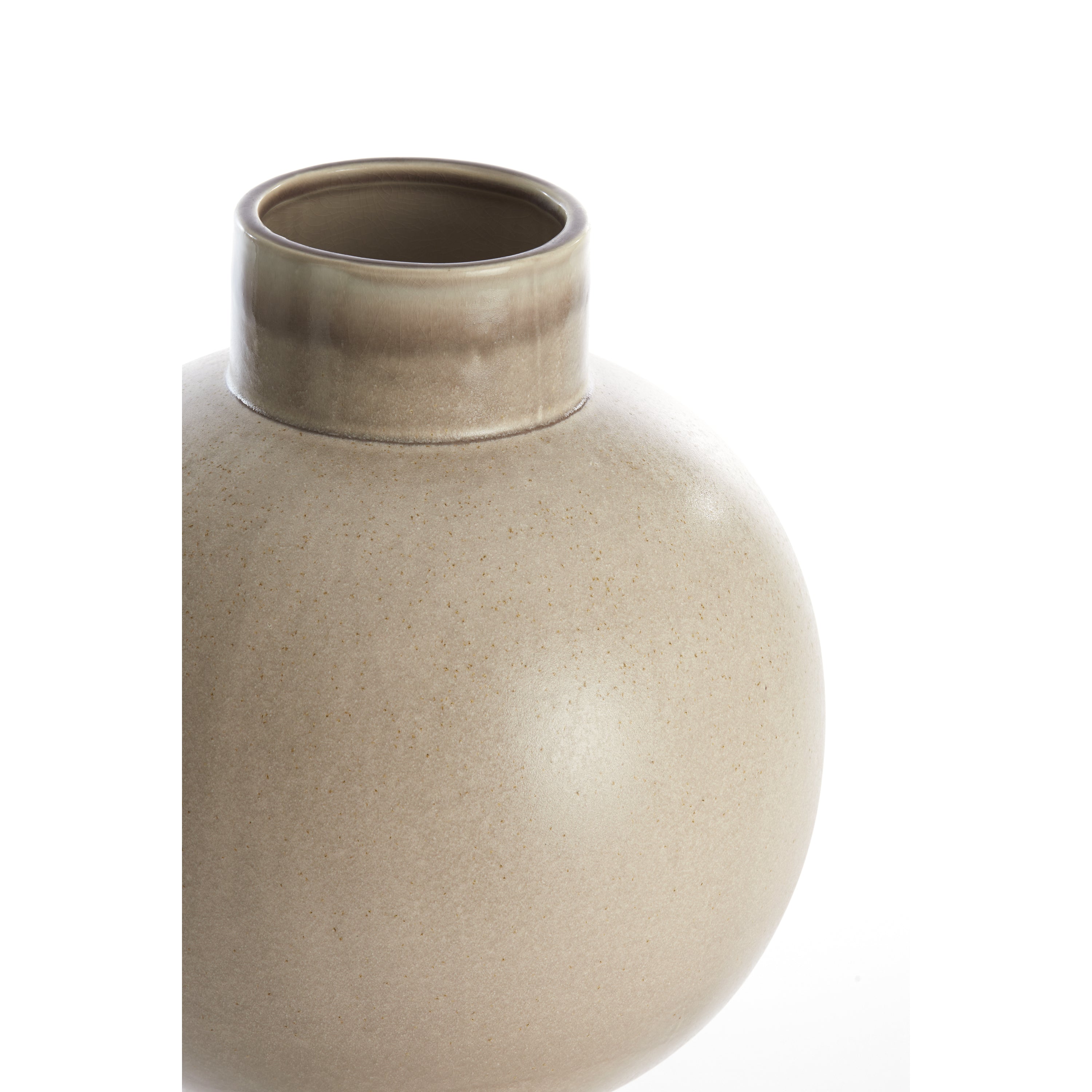 Light & Living ZELATA keramiek vaas zand – Ø34x46 cm