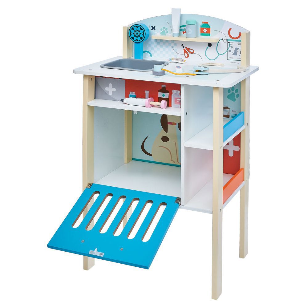 Stand vétérinaire 2-en-1 en bois
