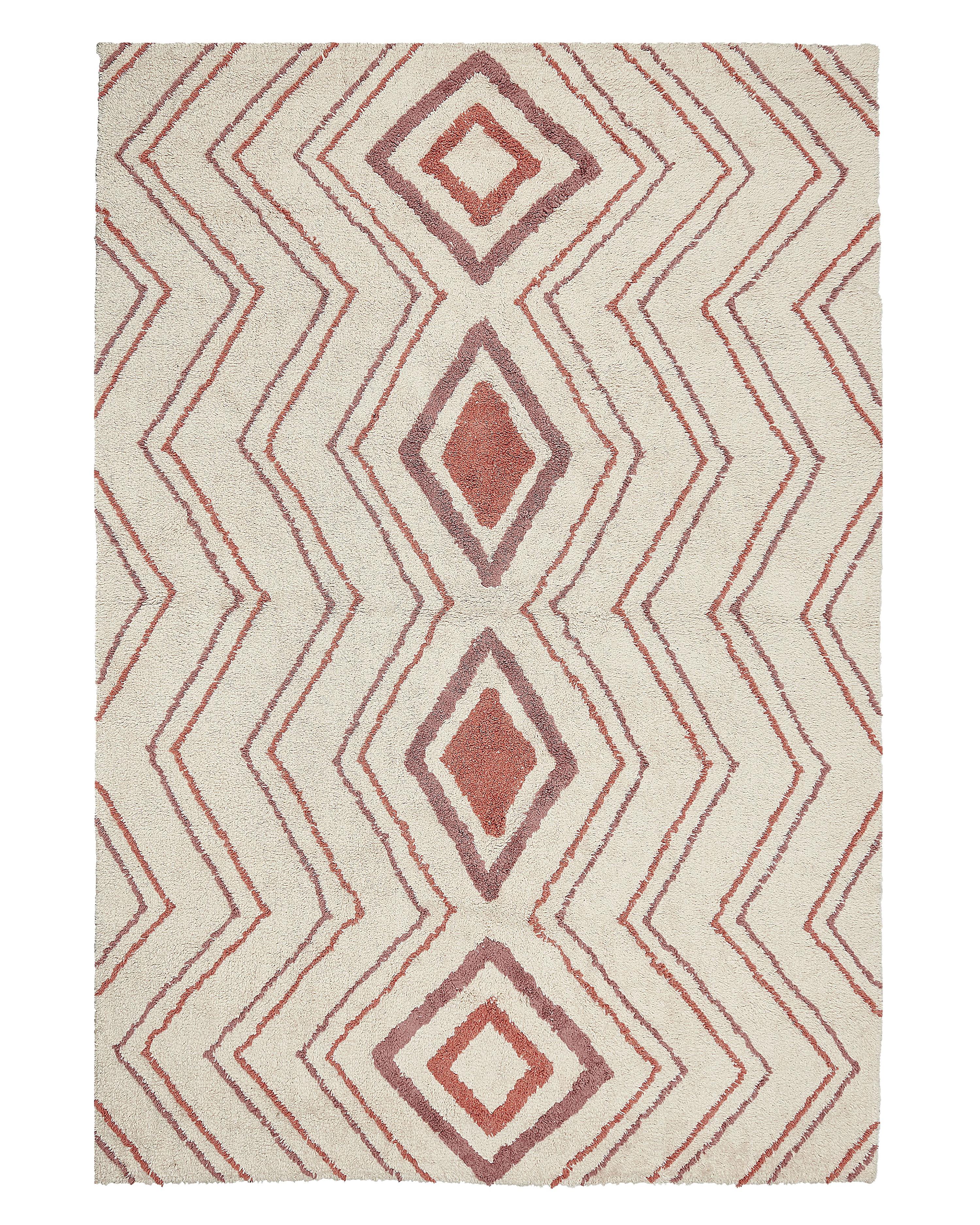 Rug KASTAMONU Beige 140 x 200 cm Cotton