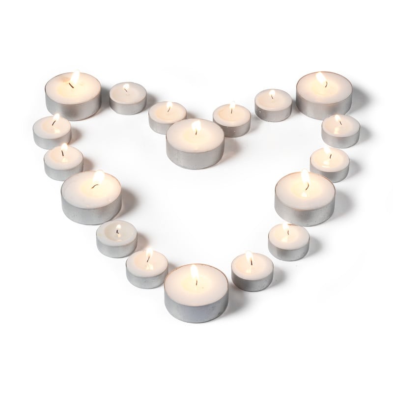 Maxi-waxinelichten - 10 branduren - set van 18