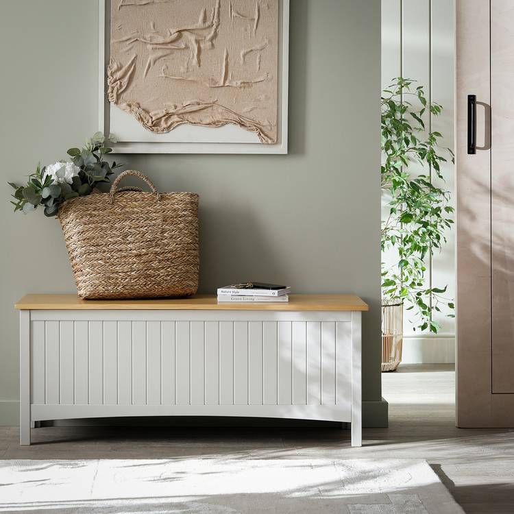 Habitat Bournemouth Storage Bench - Beige