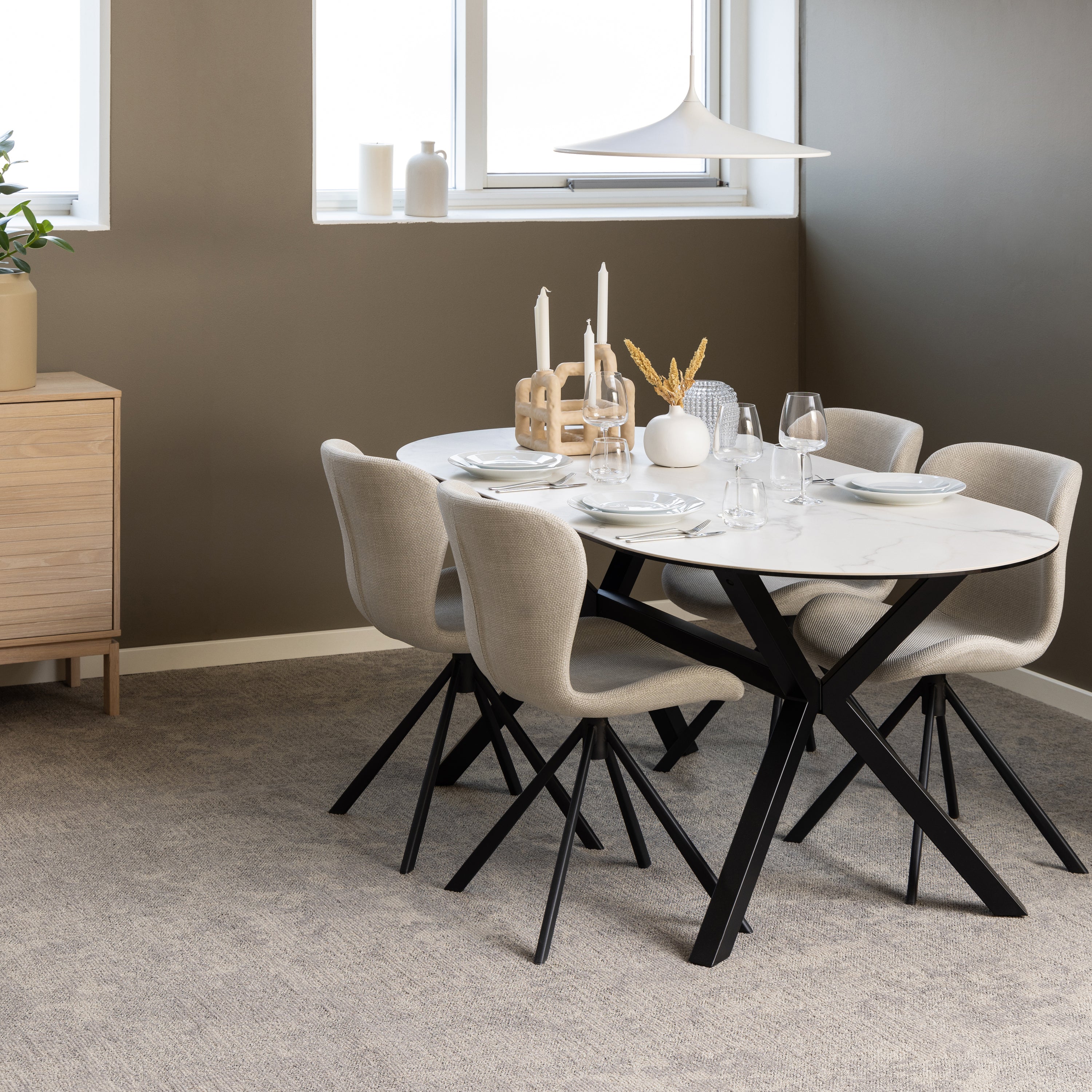 by fonQ basic Tough Eetkamerstoel - Beige