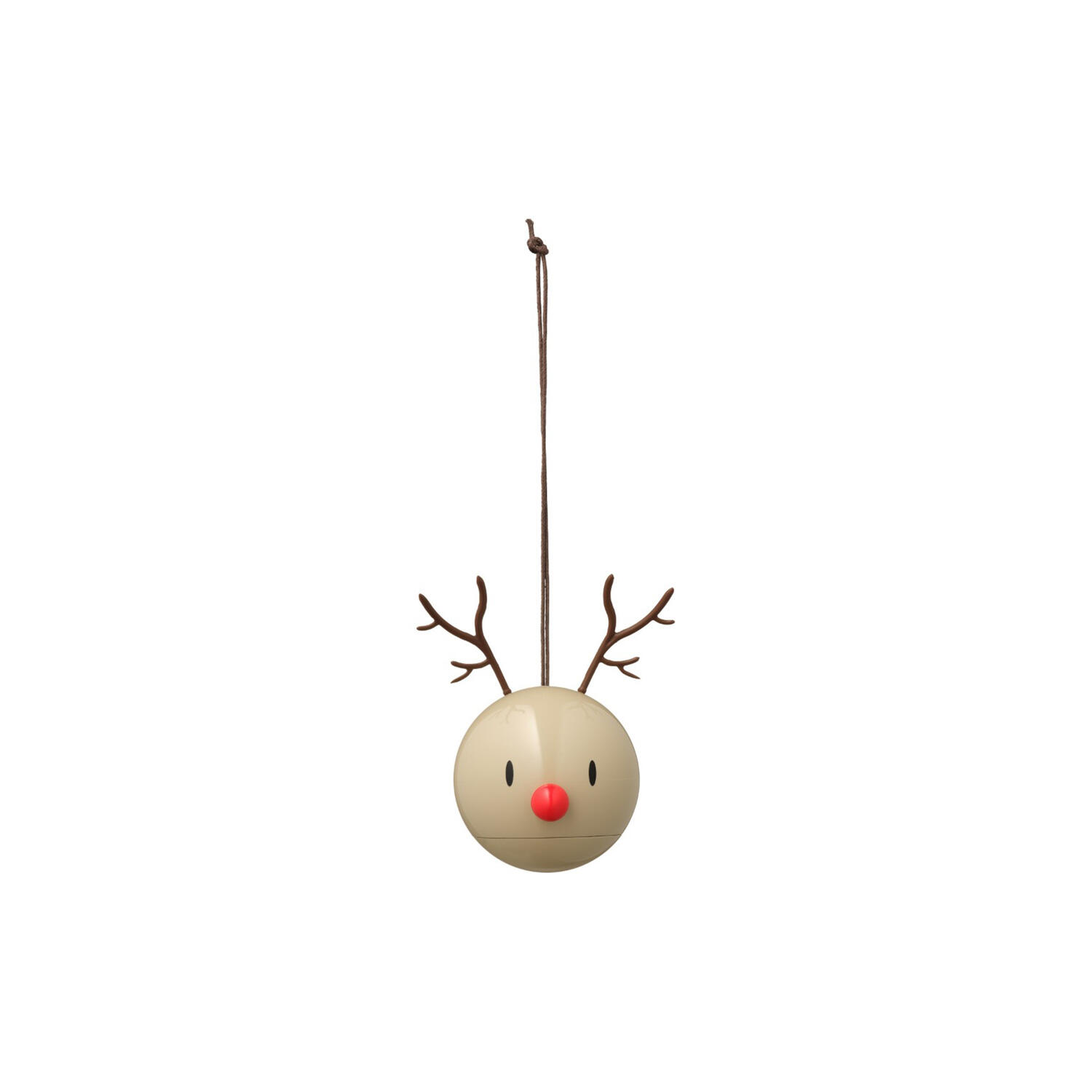 Reindeer Ornament 2 pcs, latte