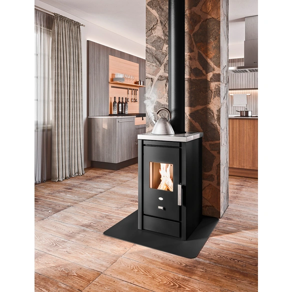 Kaminofen »Sandra«, schwarz, Metall, 6 kW, Dauerbrand geeignet