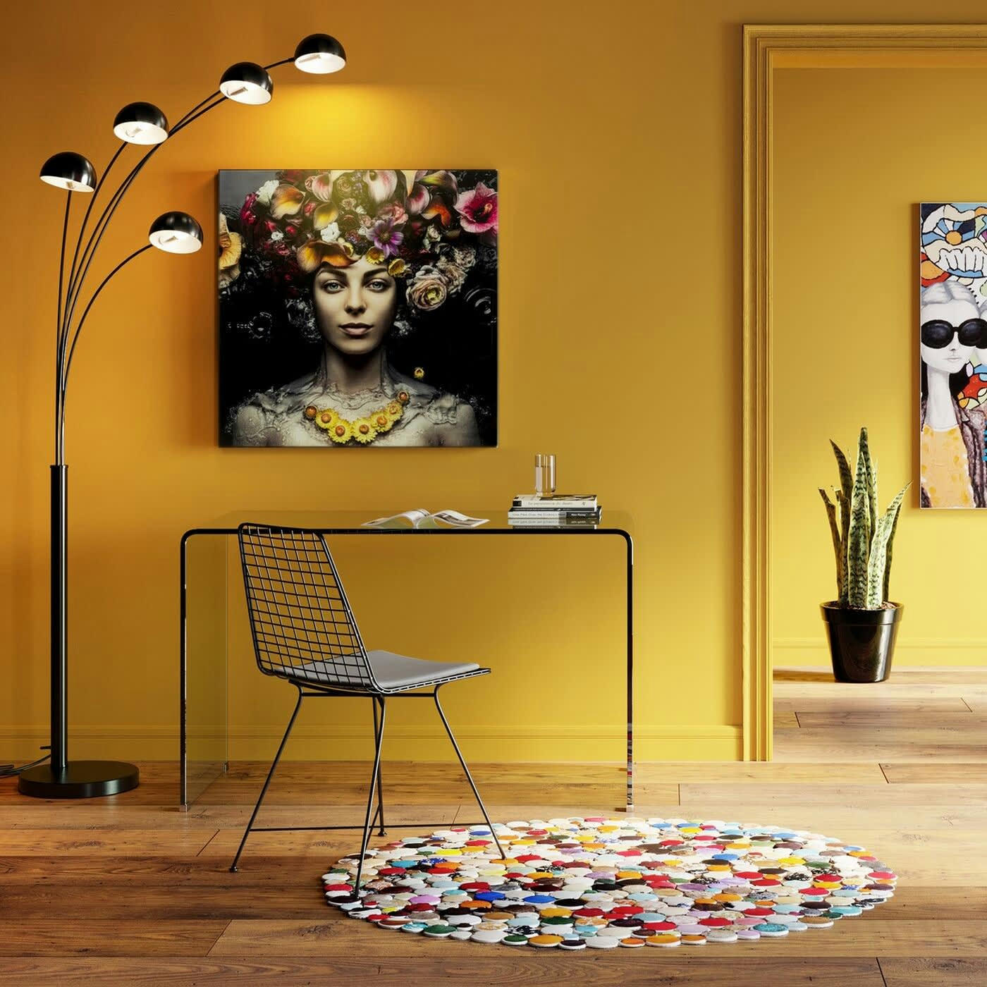 VISIBLE CLEAR - Bureau en verre