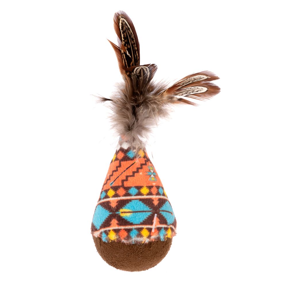 Modern Living Tumbler with feathers Cuzco