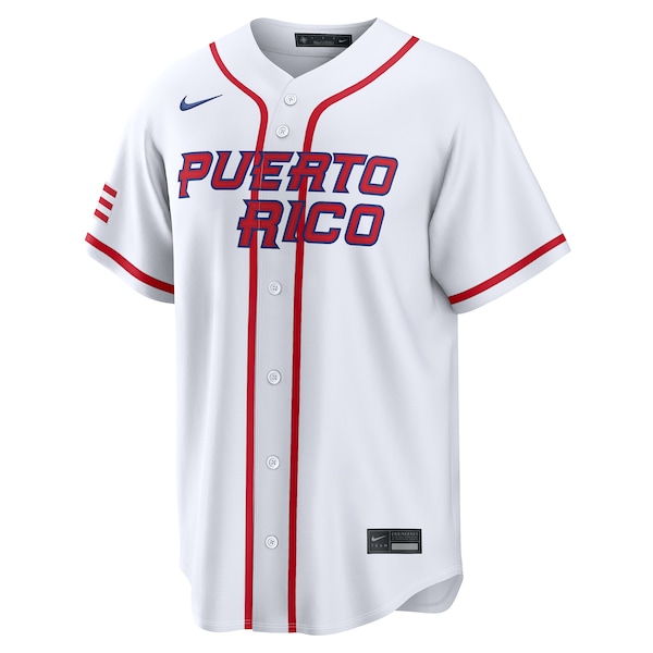 Puerto Rico Baseball Nike 2026 World Baseball Classic Home Pick-A-Player Jersey - White