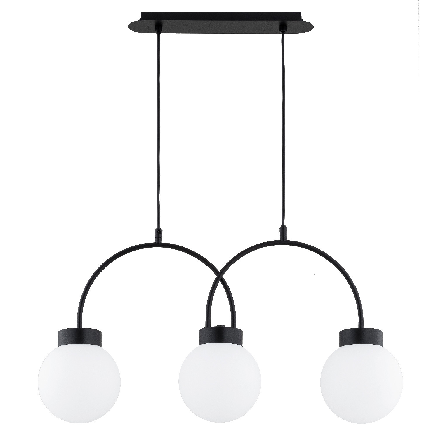 Lampa wisząca DARSO czarno-biała 3xE14x10W wym:75x68x15cm IP20 Alfa