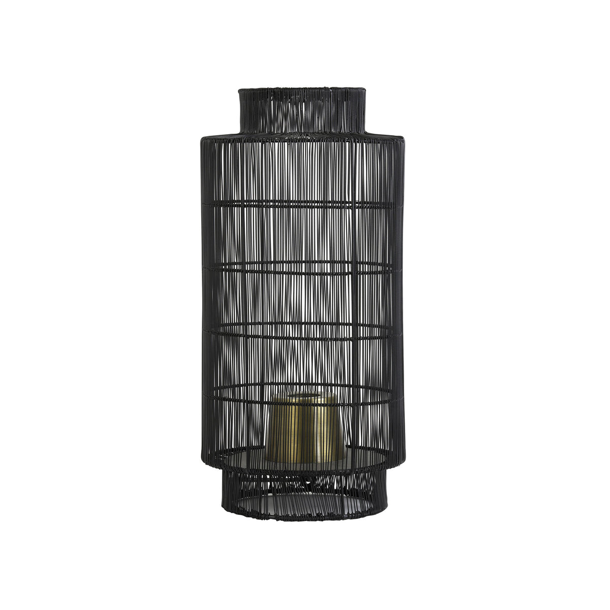 Light & Living tafellamp Gruaro - zwart - Ø24cm