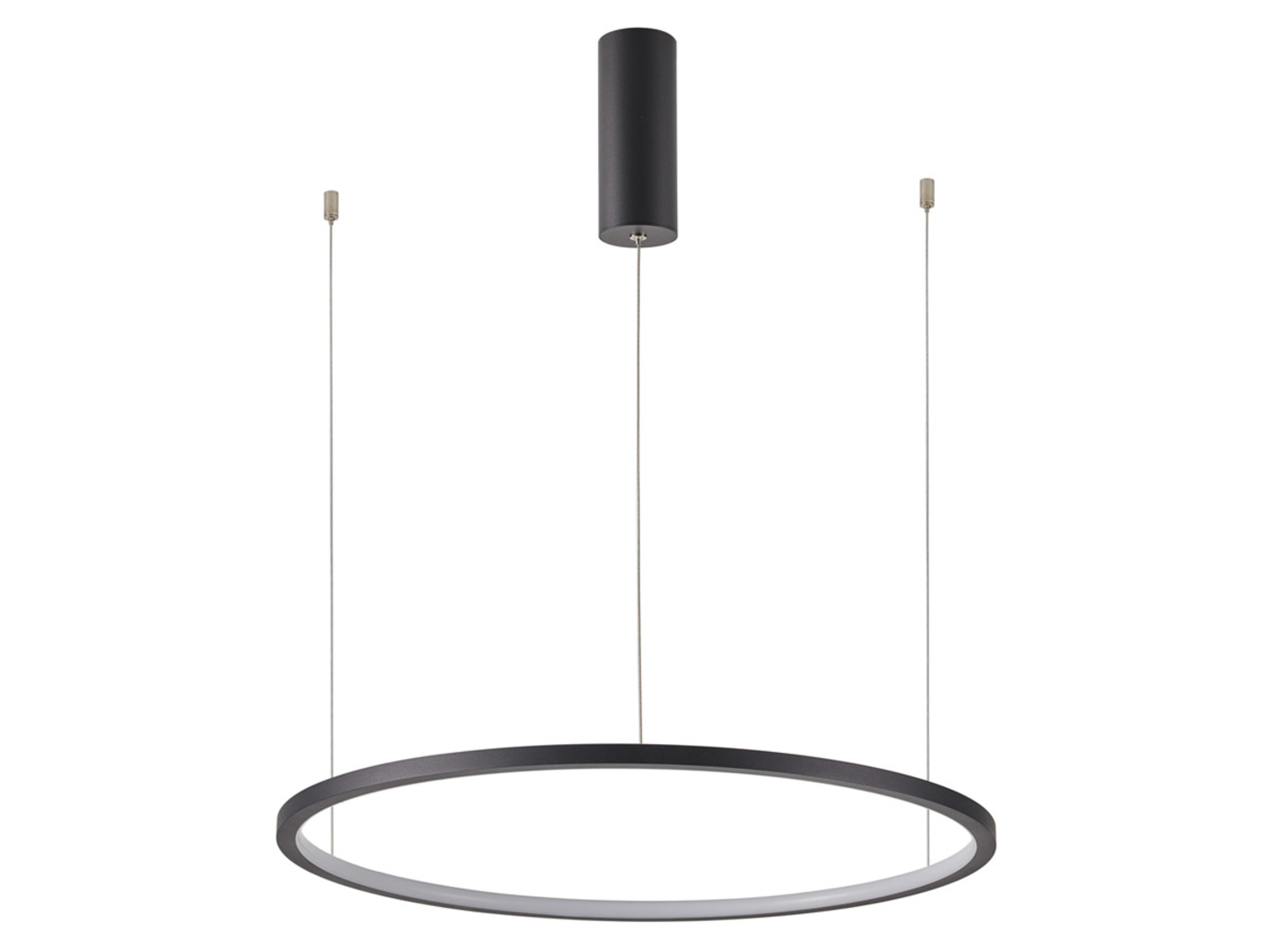 Lampa wisząca Vinola LED ze zmienną barwą światła czarna