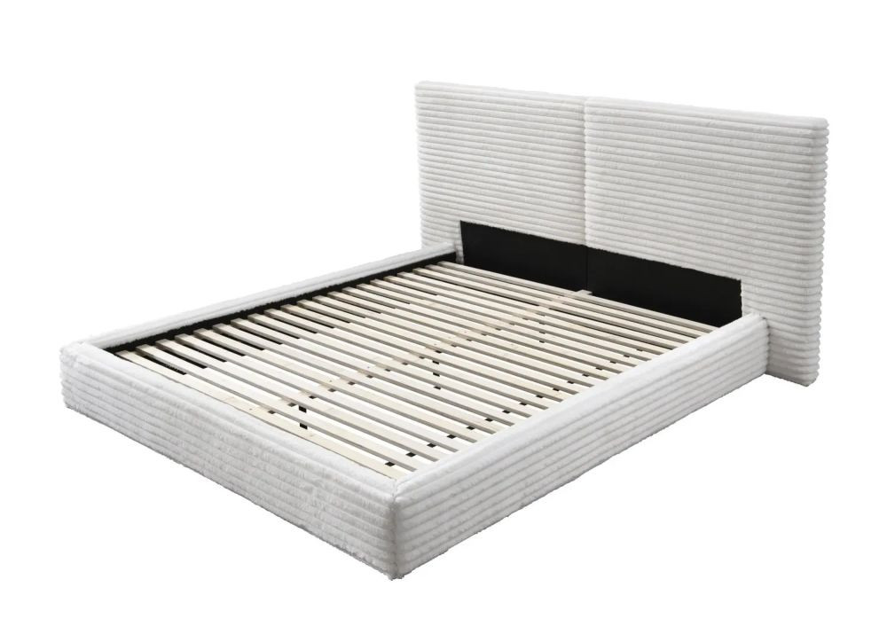 Łóżko MADERA 160x200 kremowe bez szuflady/bez materaca