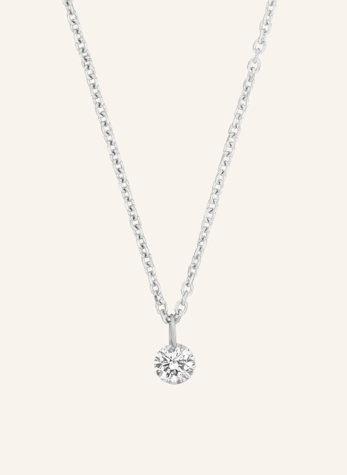 Leaf Halskette PURE aus 18 Karat Weißgold mit Diamanten