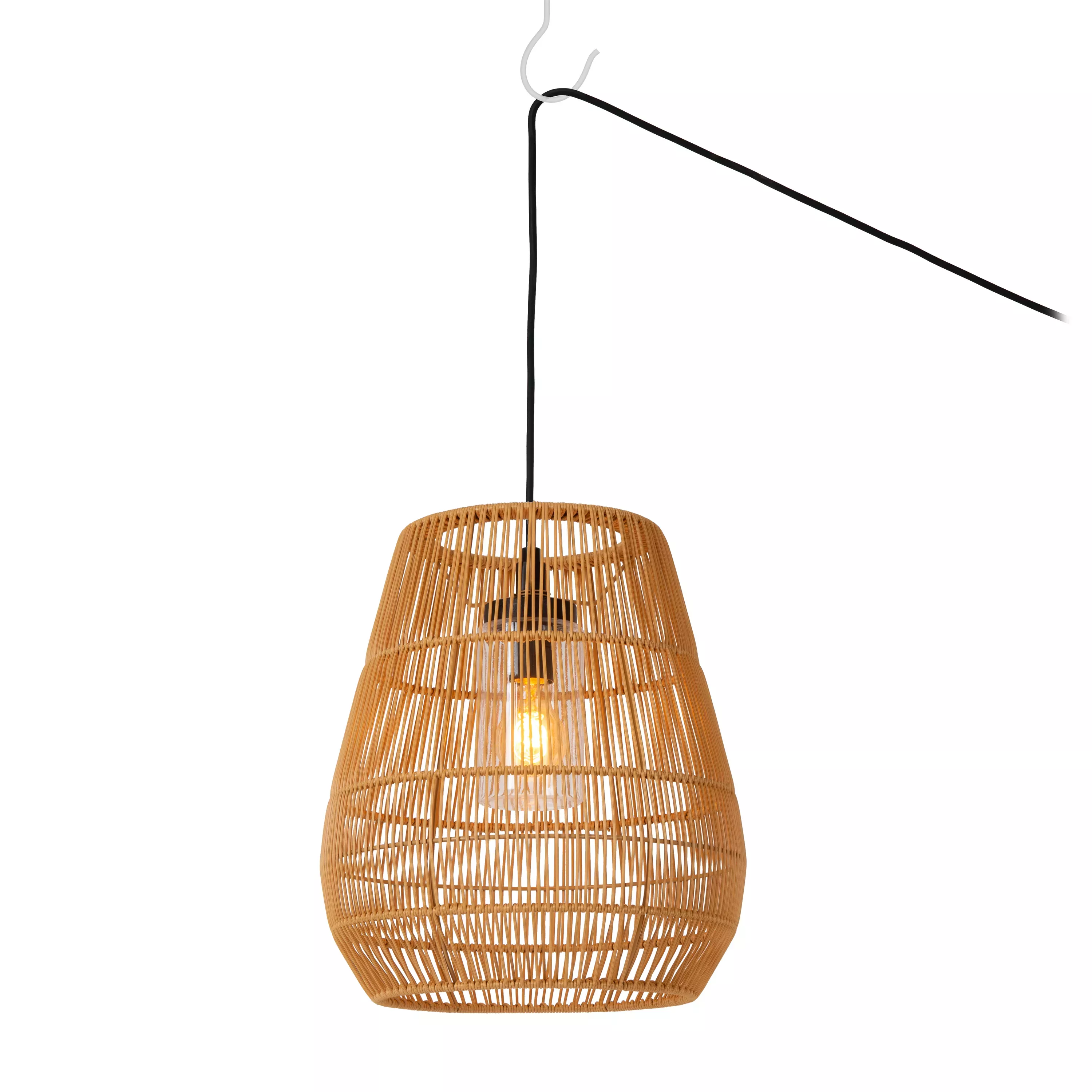 Lampa sufitowa zewnętrzna NERIDA czarna 1 x E27 x 40W IP44 Lucide