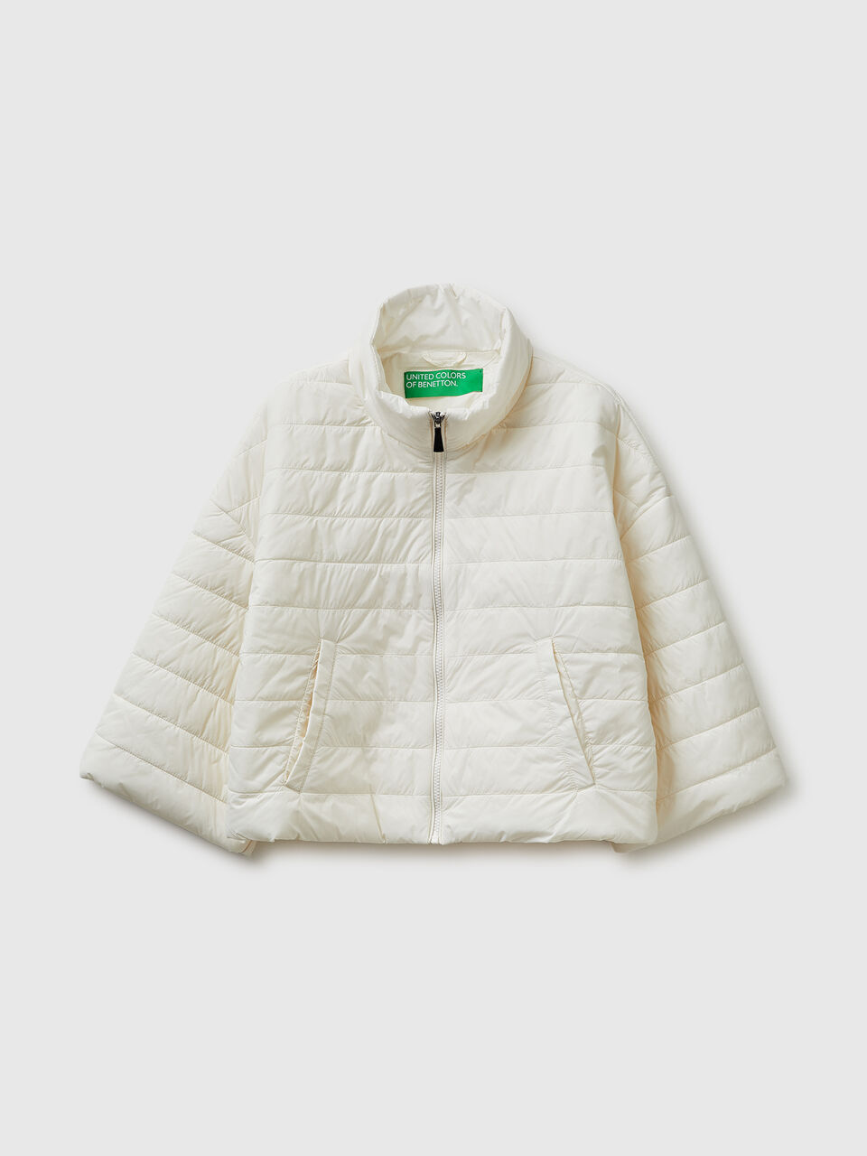 Lightweight padded jacket with 3/4 sleeves