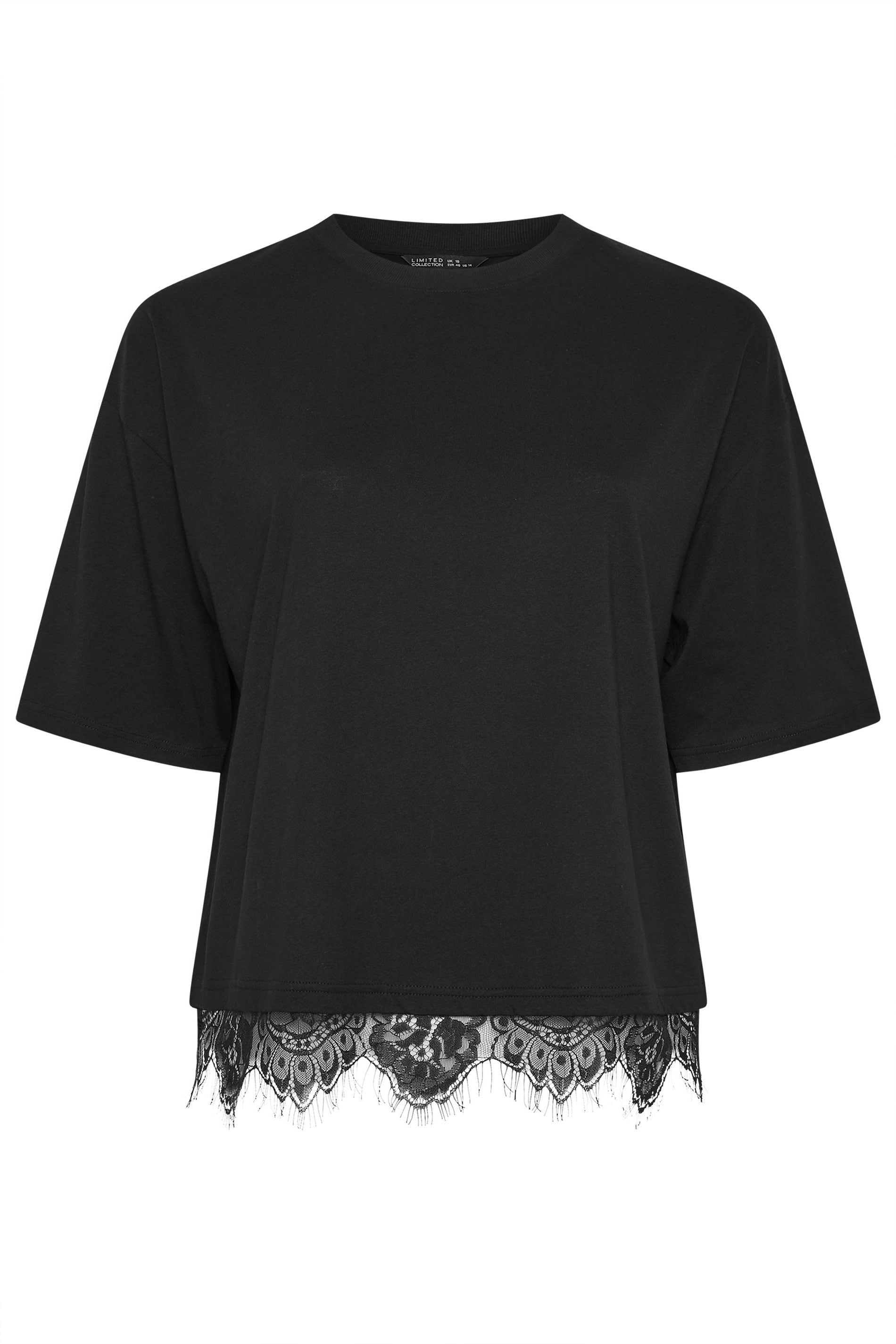 Yours Lace Hem T-Shirt
