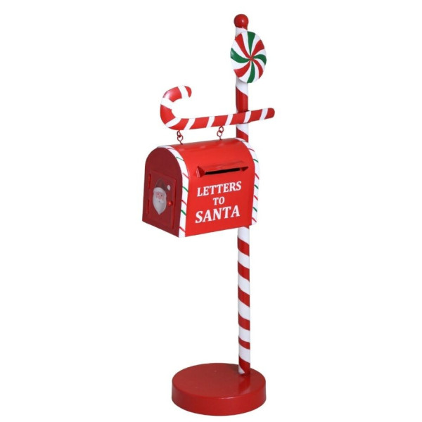 Skrzynka na listy metalowa Letters to Santa 51 cm