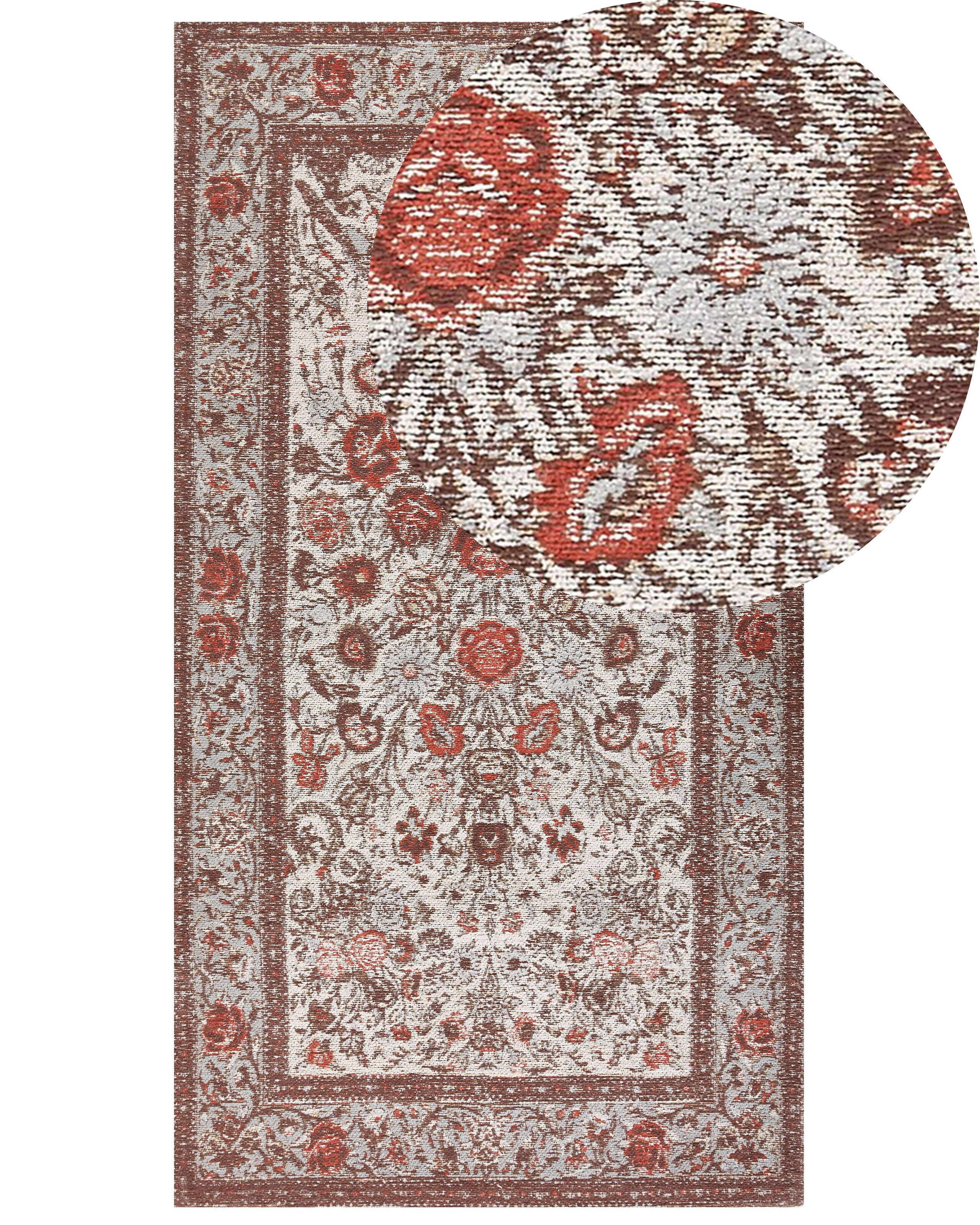 Dywan bawełniany 80 x 150 cm wielokolorowy