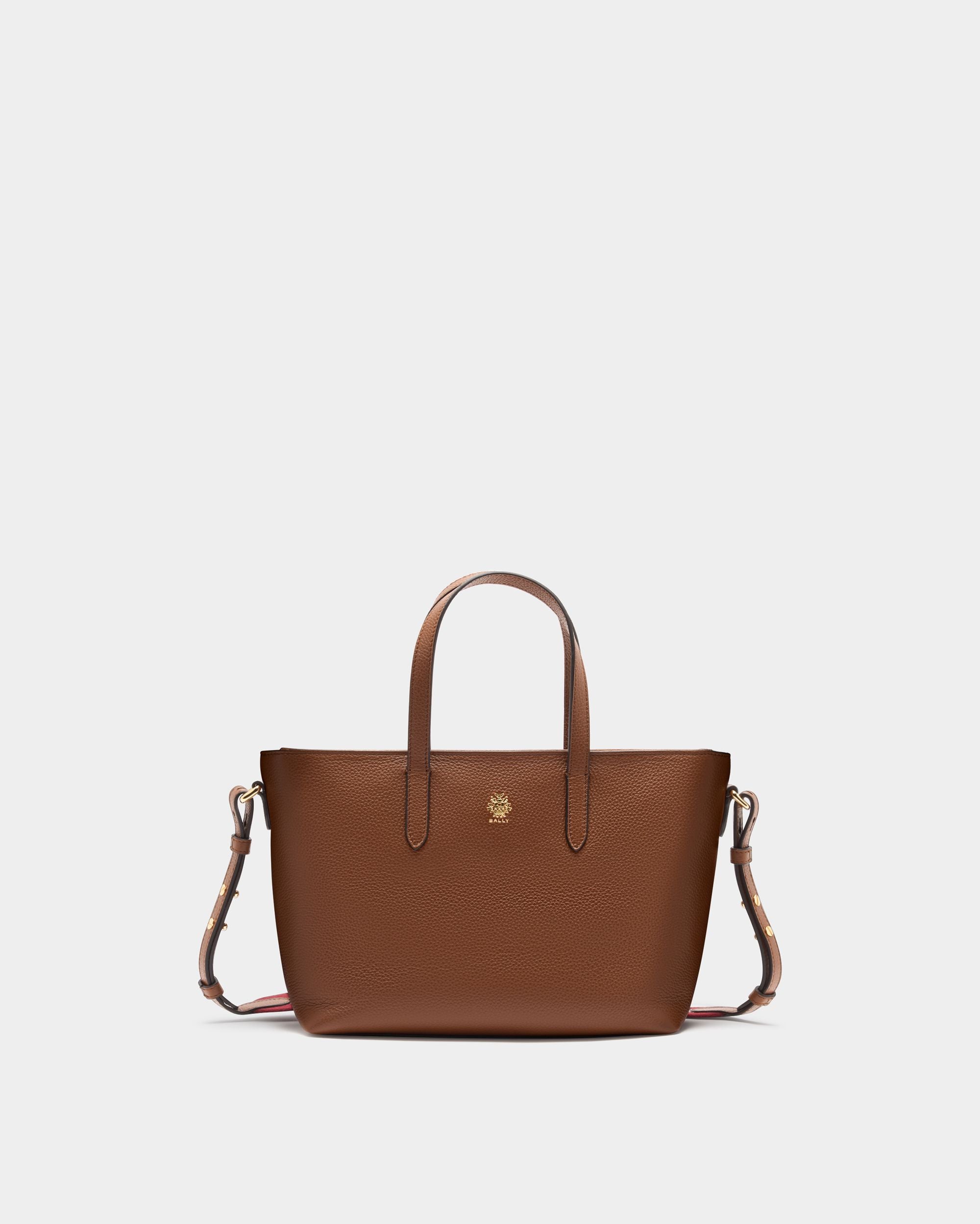 Tote Hera aus genarbtem Leder in Braun