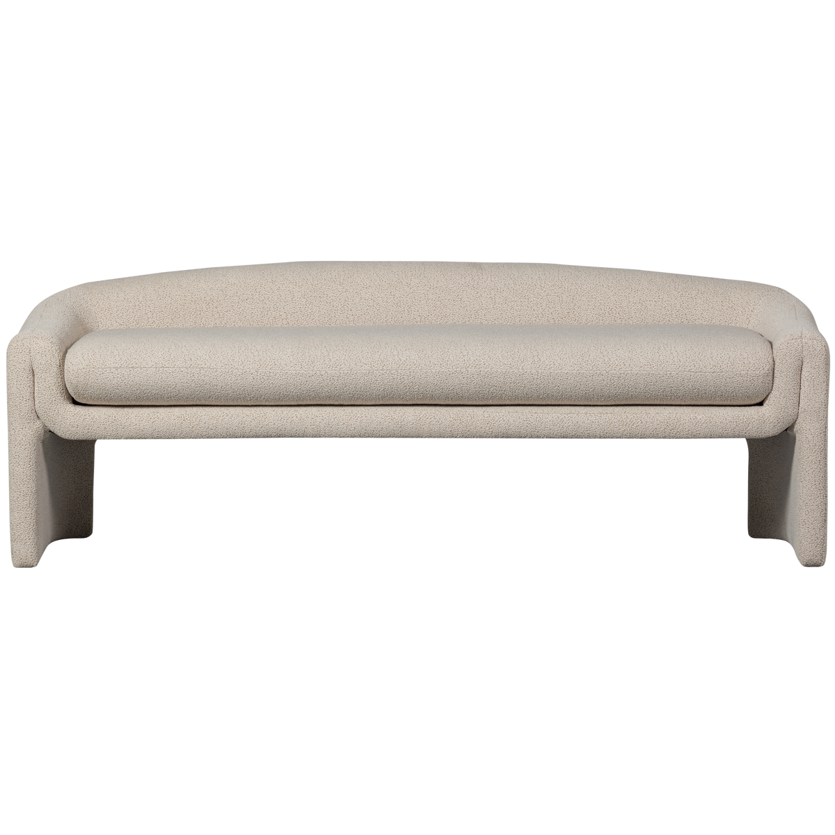 WOOOD bankje Zone - Polyester - Beige - 58x160x55
