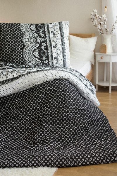 Komplet pościeli 4 szt. 140x200-2szt 70x90 - 2szt. Ornamenty z mikrofibry