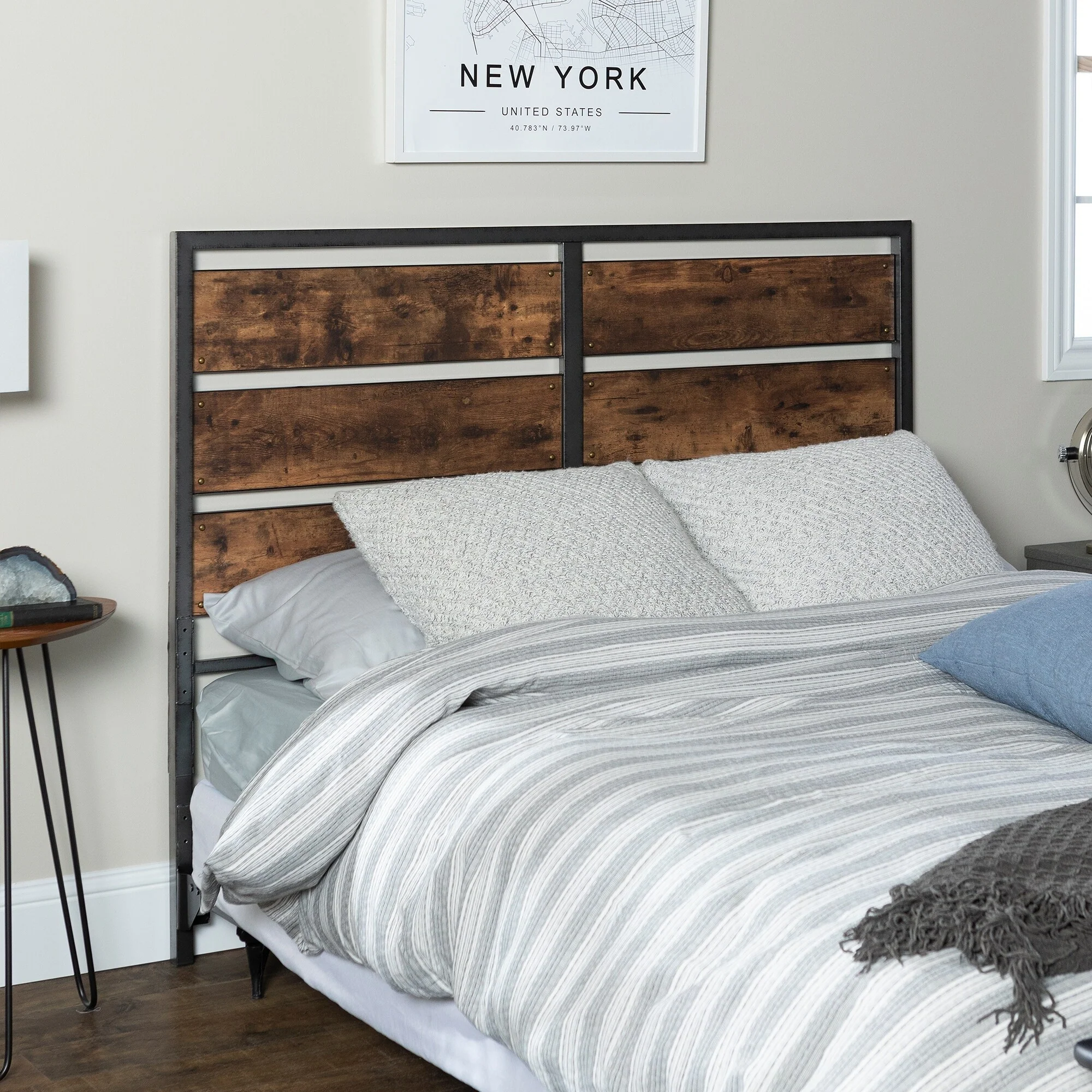 Middlebrook Jolly Rustic Open Plank Queen Headboard