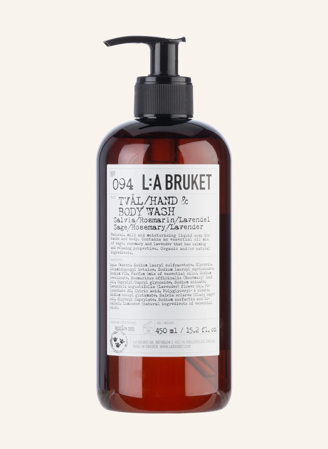 L:A BRUKET Hand- & Körperseife 094 SAGE/ ROSEMARY/ LAVENDER