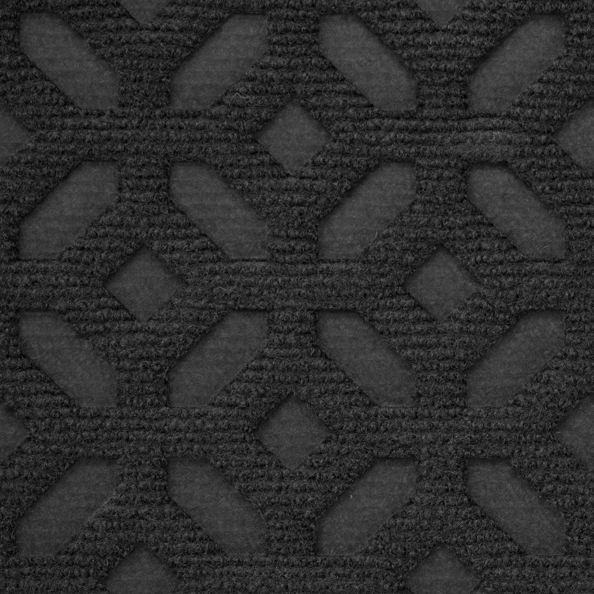 For Living Indoor/Outdoor Vortex Door Mat, Black, 17.5-in x 29.5-in