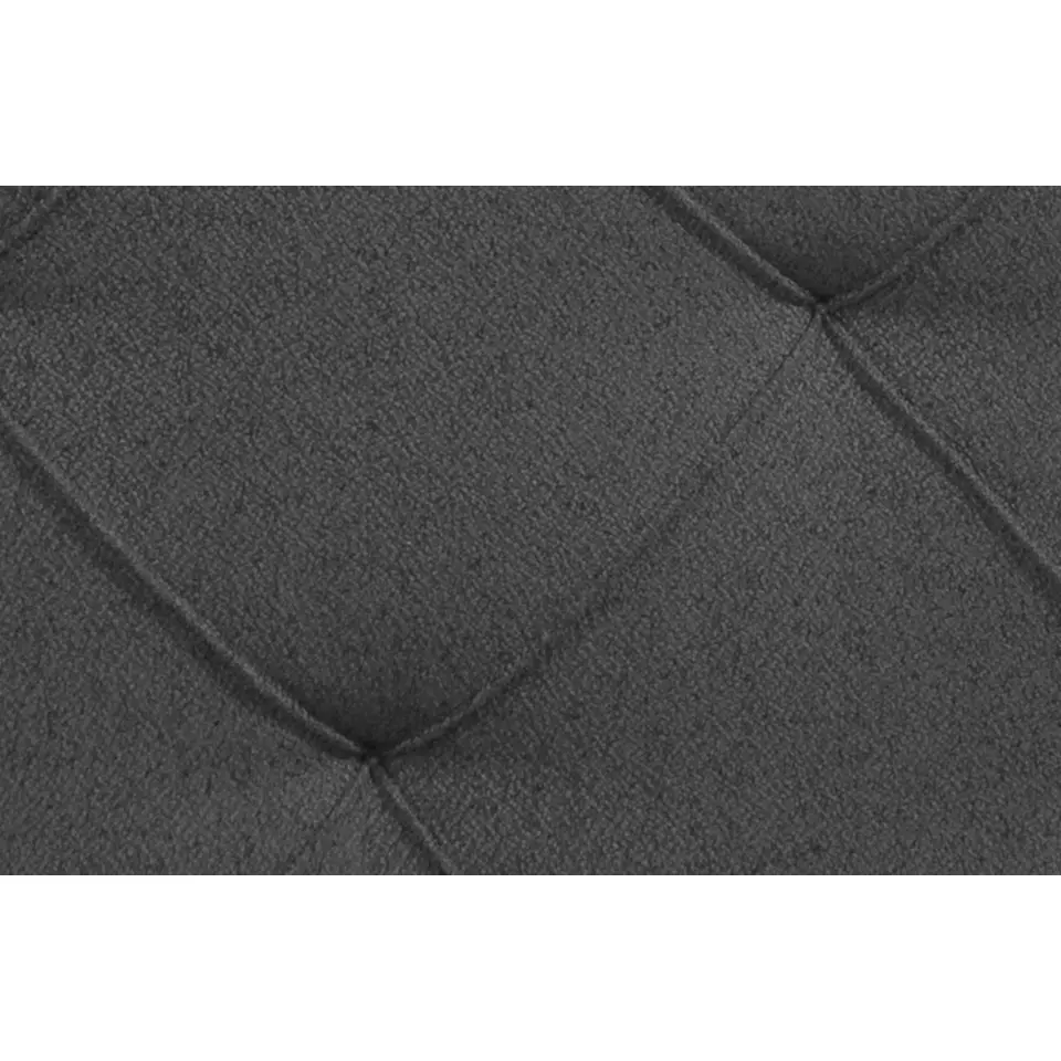 Boxspring Liv geruit - antraciet - 90x200 cm - ronde poot