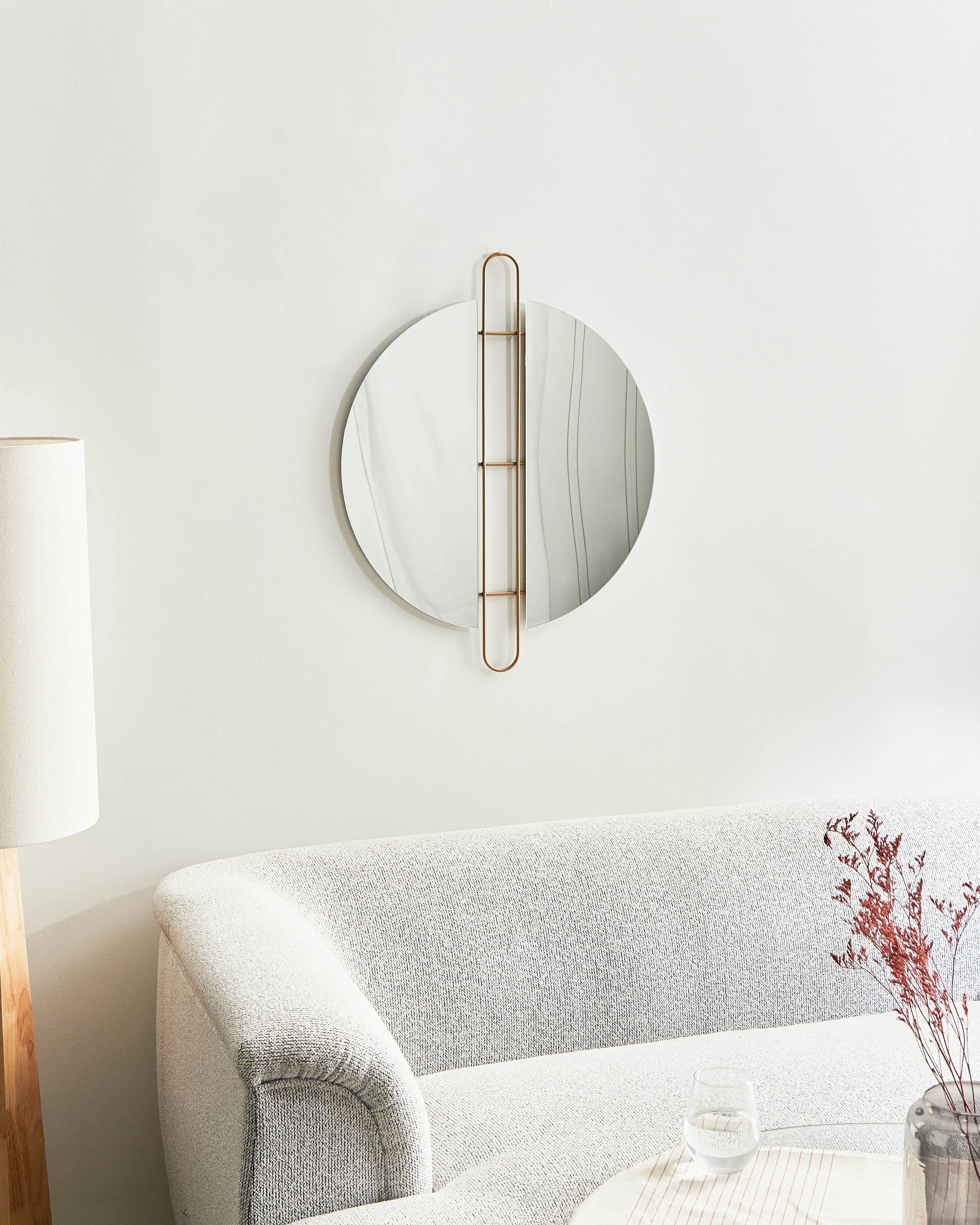 Wall Mirror ATTIN 52 cm 65 cm Gold