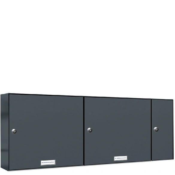 Briefkasten, Parteien: 2, Zaundurchwurf, BxHxT: 91,6 x 34,5 x 11,6 cm