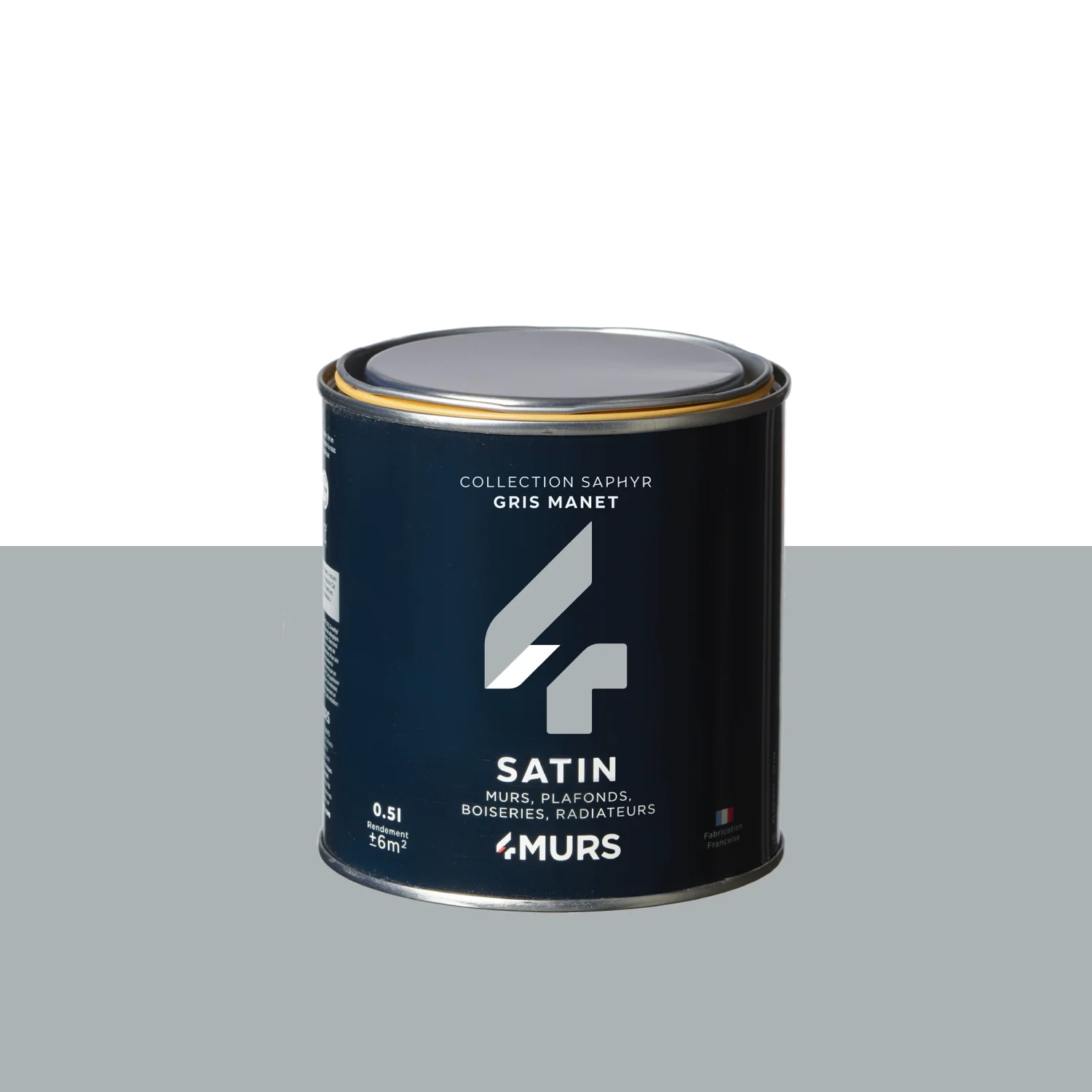 Saphyr Peinture Finition Peinture gris manet Satiné 0,5 L