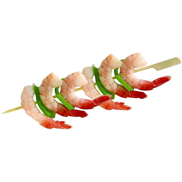Lot de 50 pics en bois brochettes de 15 cm Fackelmann Single Use