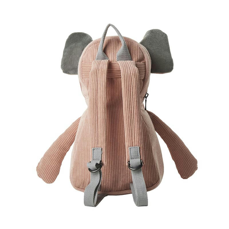 MOCHILAS - Sac à dos 100% coton éléphant Scoty rose