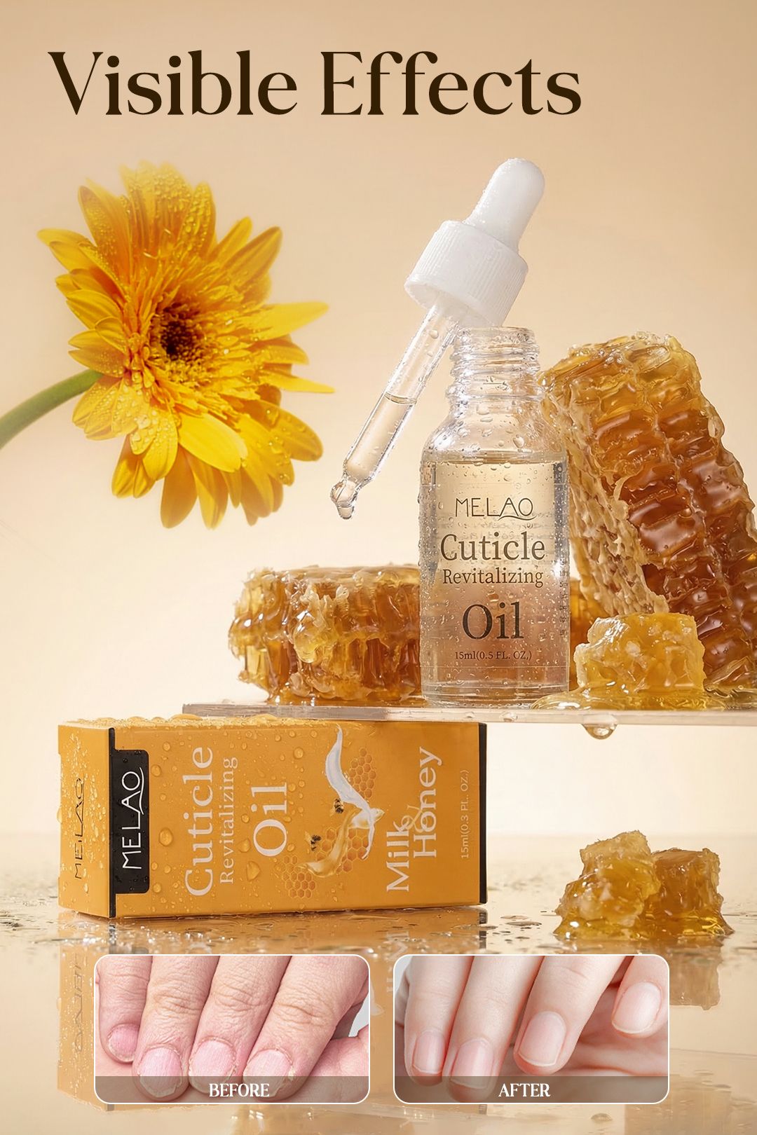 Living and Home 15ml Floral Cuticle Oil