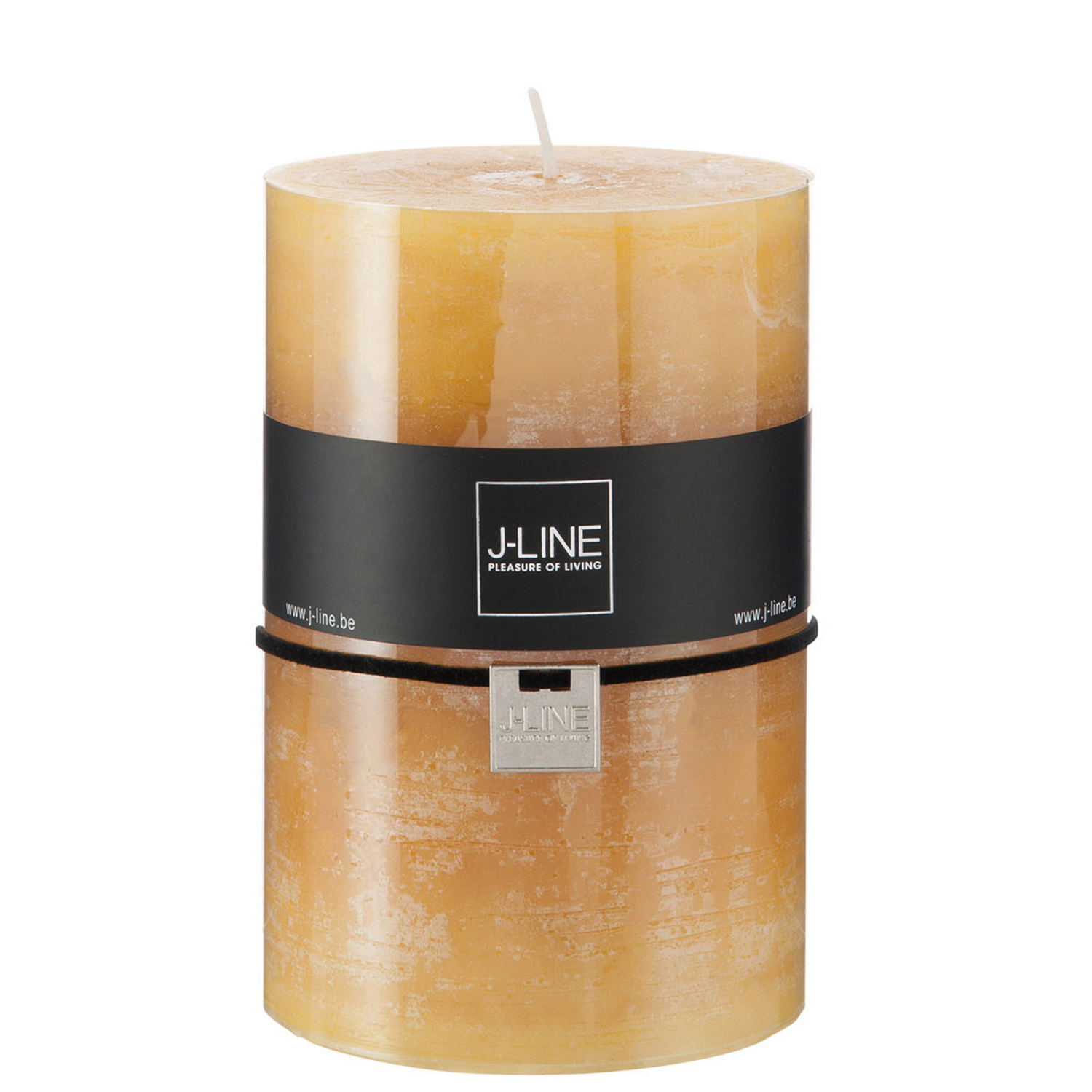 J-Line cilinderkaars - oker - XL - 95U - 6 stuks