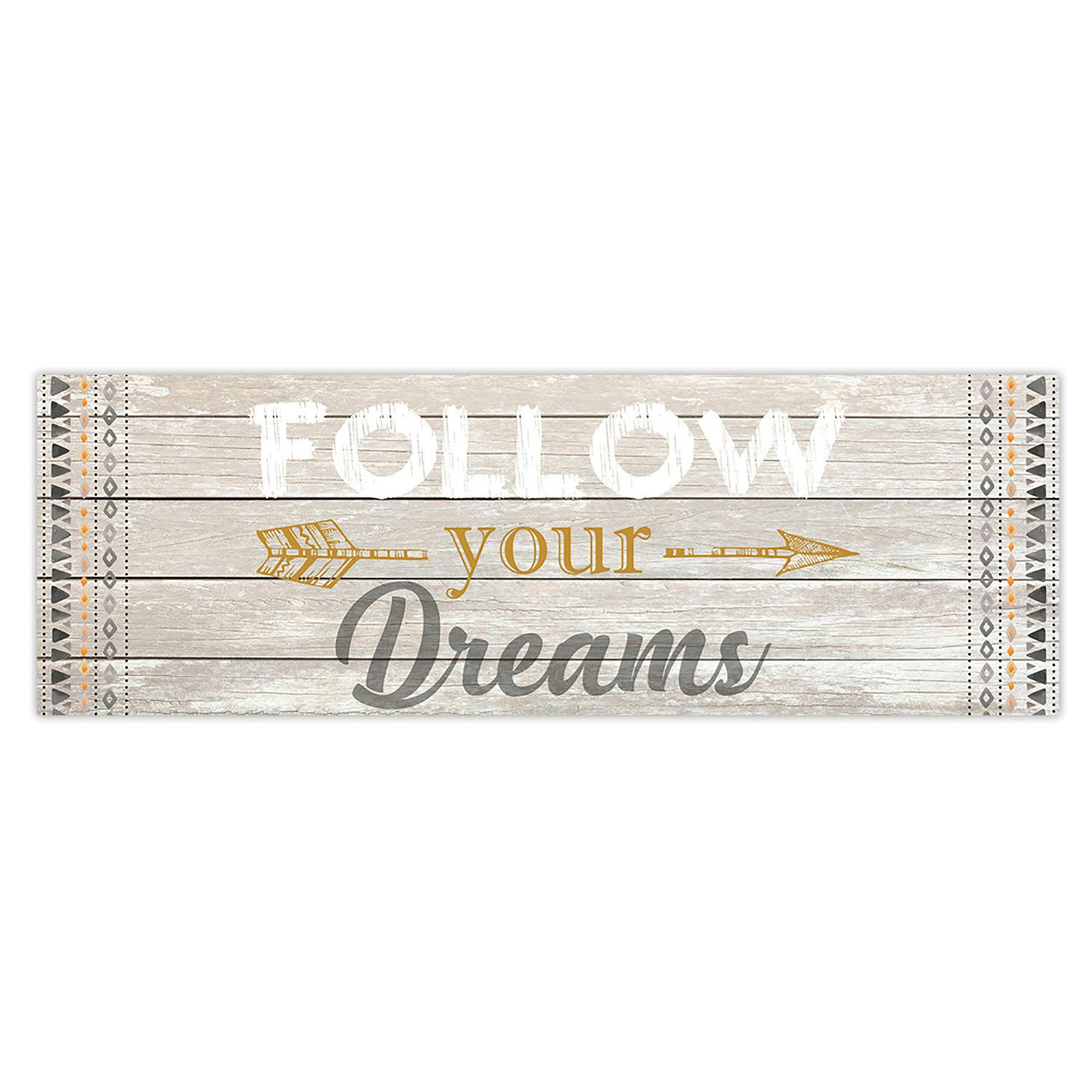- Toile flèche boho 90 x 30 cm follow your dreams