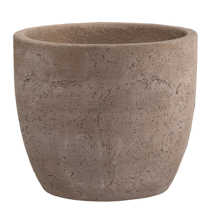 Pot en ciment New Cement brun Ø 42 x 36 cm