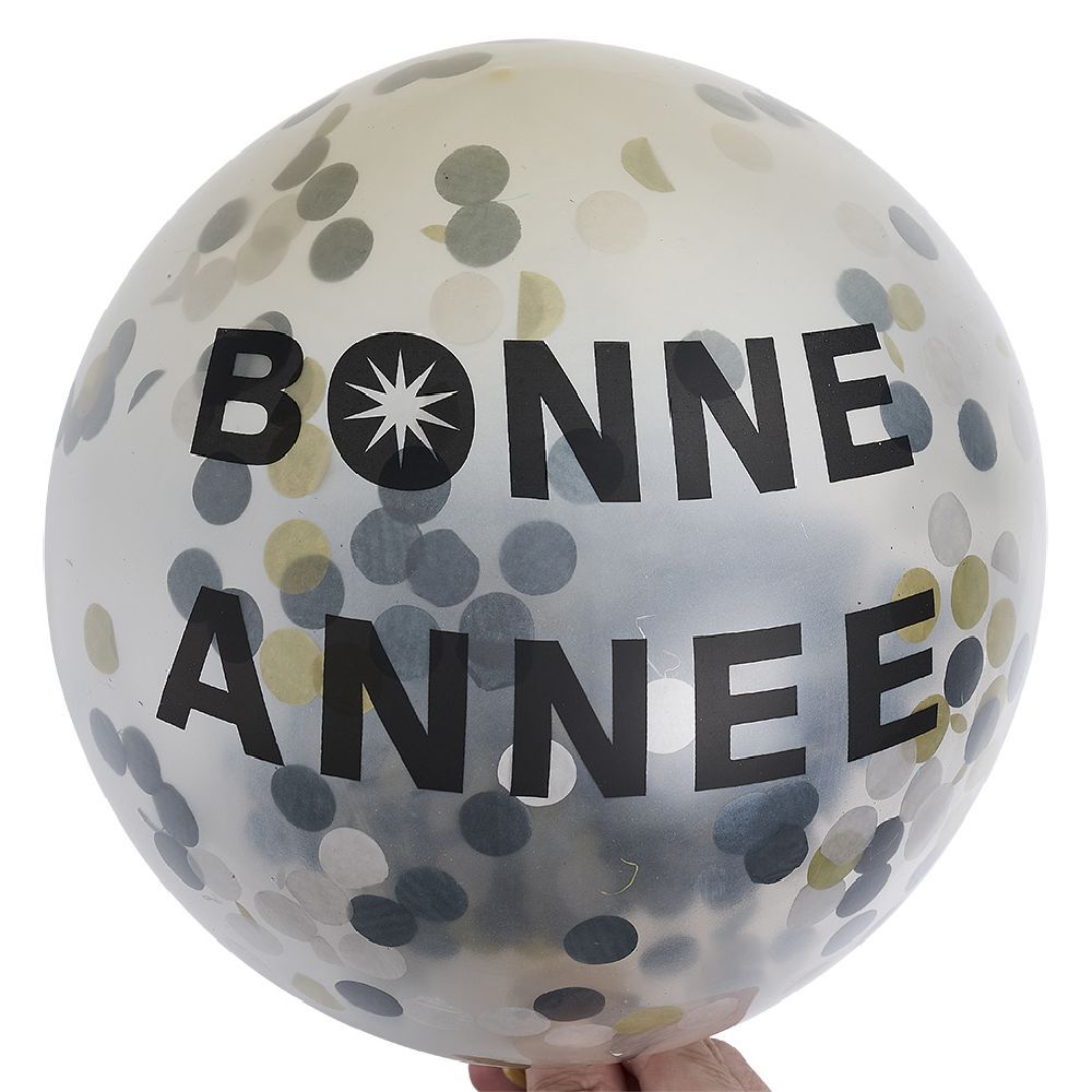 Ballon confettis Bonne année Ø40cm