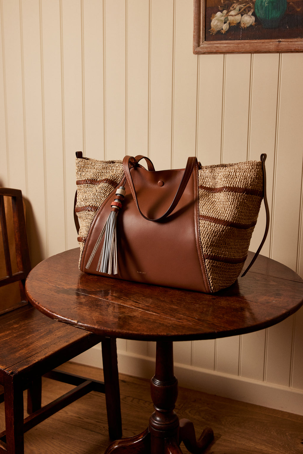 The Delphine - Raffia - Extra Large Open Top Tote