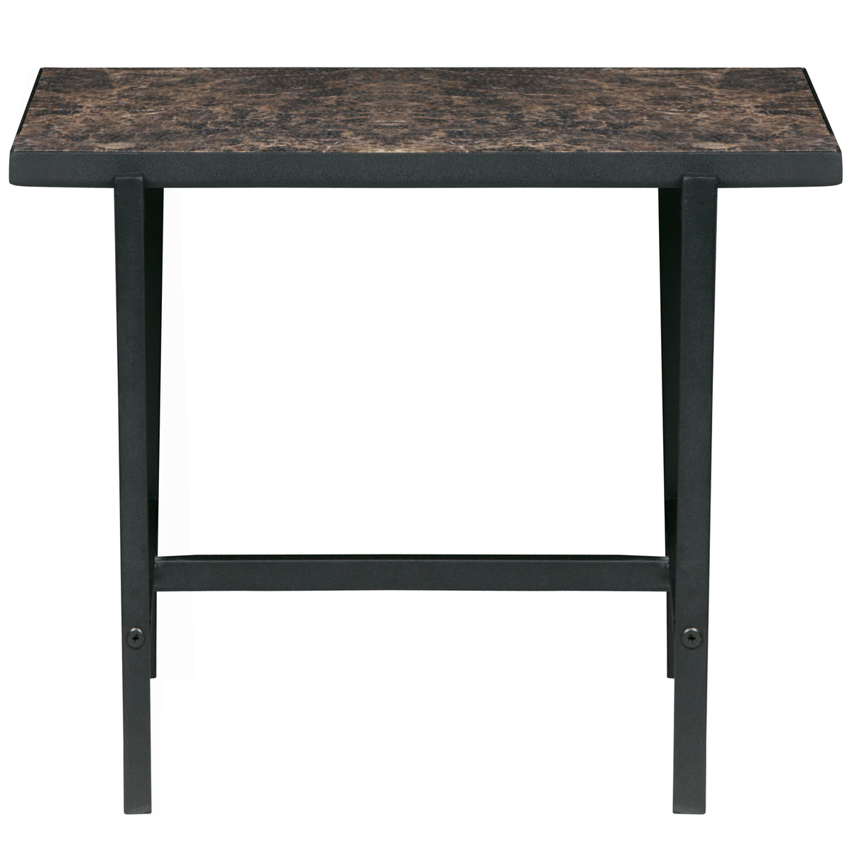 WOOOD bijzettafel Turn Around- Hout/Metaal - Zwart - 40x50x44