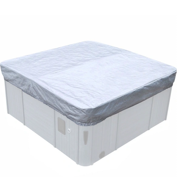 Whirlpoolabdeckung, quadratisch, grau