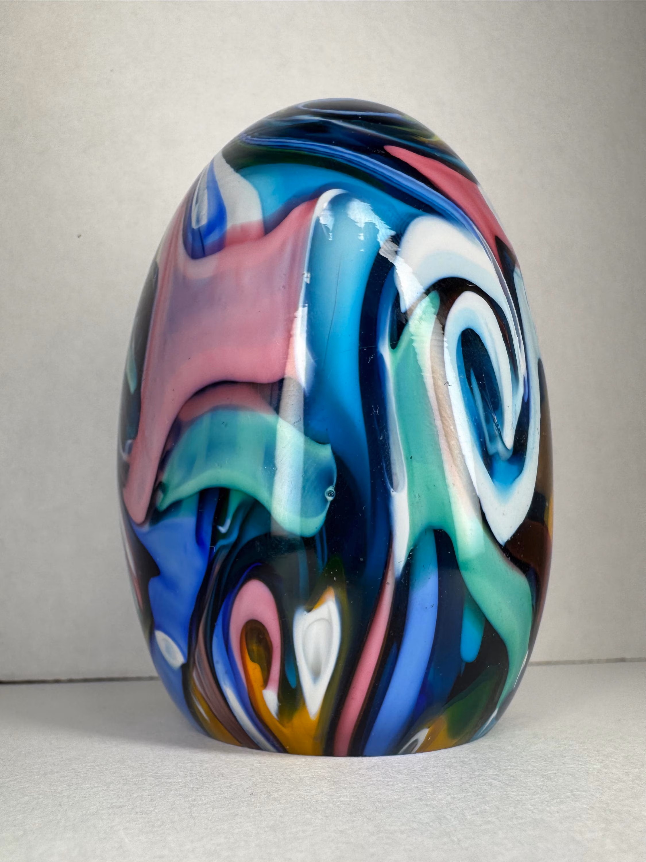 Murano Art Glass Vintage Fratelli Toso “Starry Night” Paperweight