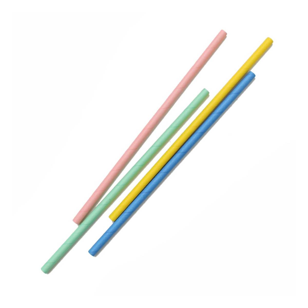 Coloured Paper Straws 20 Pack